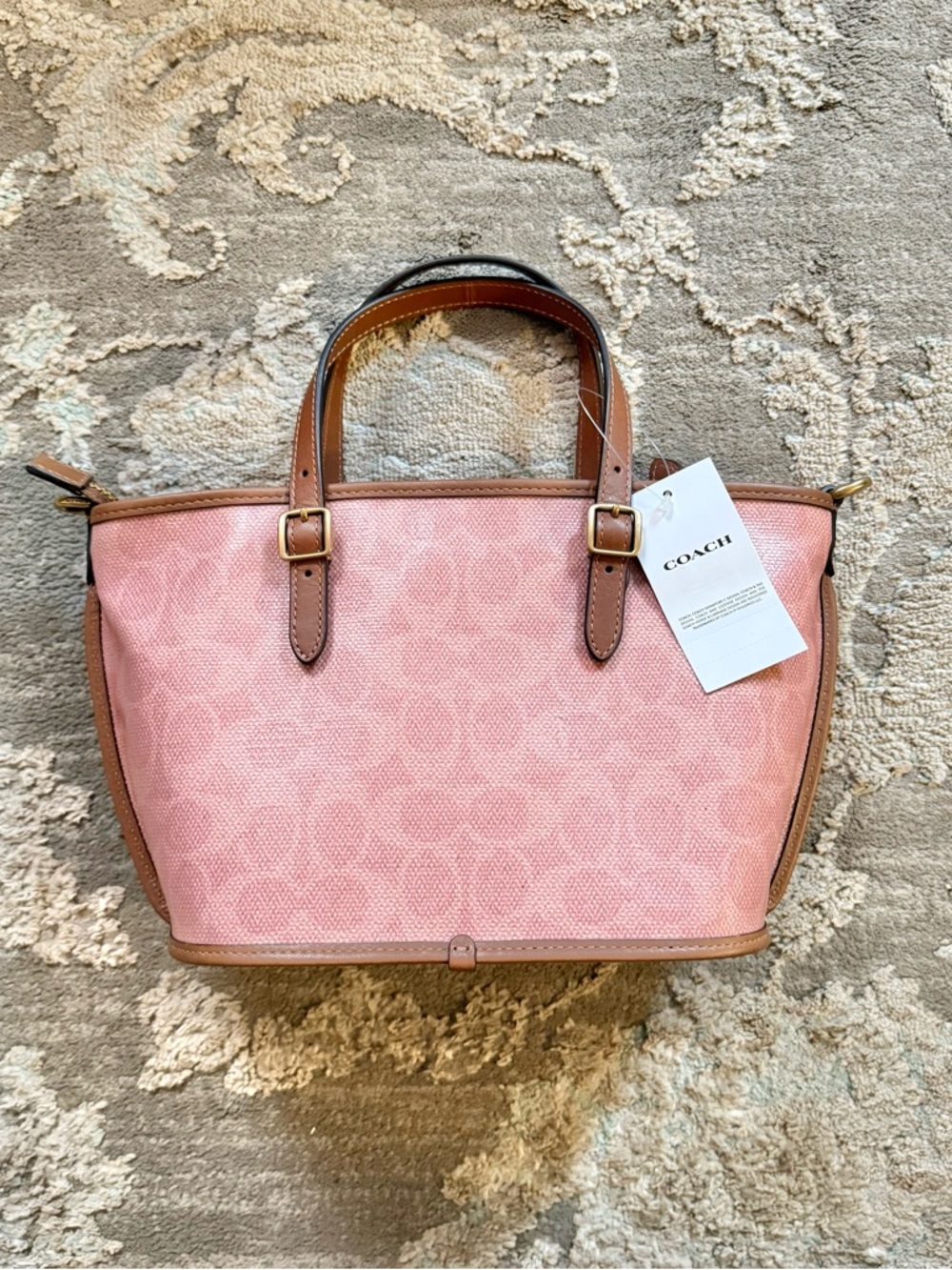 COACH Taxi Tote 21 in Pink Sable - CCD94 - Picture 3 of 12
